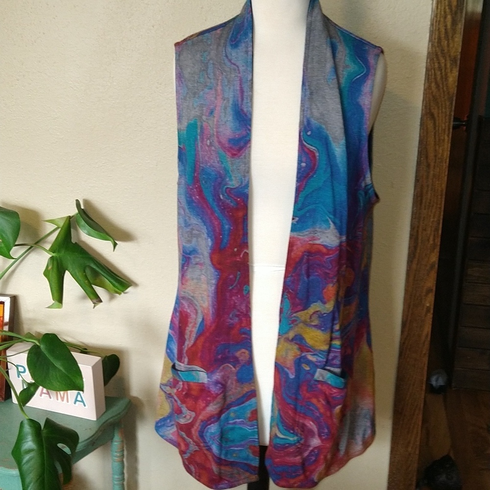 Parsley & Sage Reversible Long Lined Vest